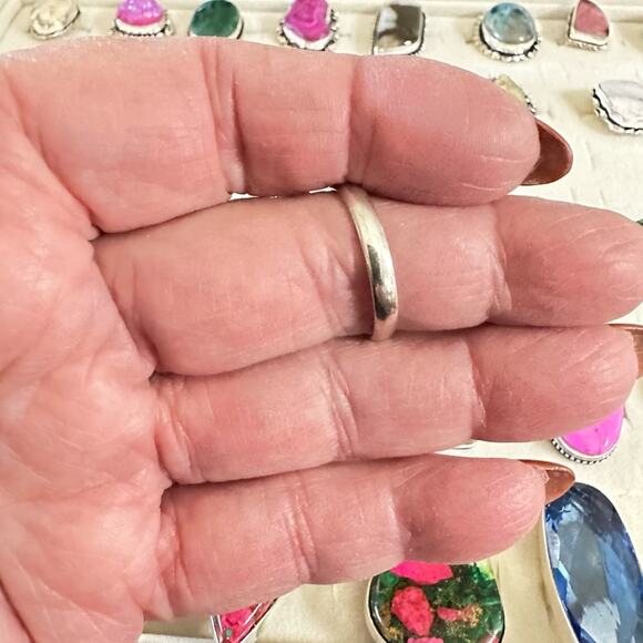 💕 Aventurine quartz yellow gemstone silver overlay stamped 925 adjustable - Picture 4 of 4